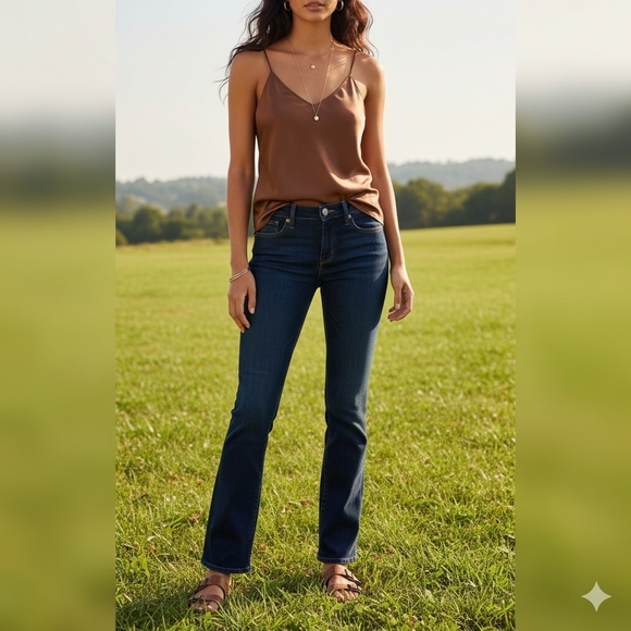 Lucky Brand Denim - Collectable Handcrafted USA Jeans 6/28 Lolita Boot White Oak® Cone Denim®